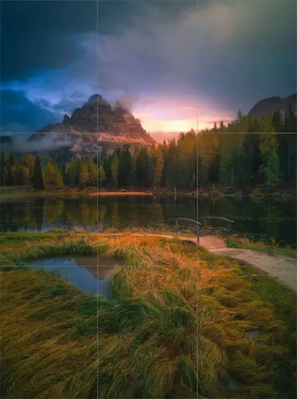 عکس 4. ترکیببندی چشمانداز با کمک قانون یکسوم در قاب عمودی (عکاس: Roberto Pavic)